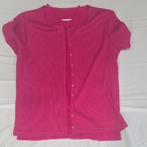 Liz Claiborne Women's Pink Short Sleeve Top